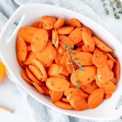 Glazed Carrots in a dish.