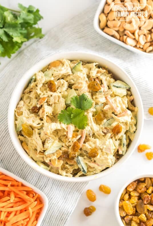 Thai Chicken Salad in a bowl