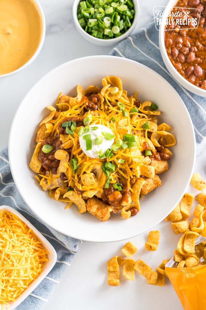 Totchos in a bowl