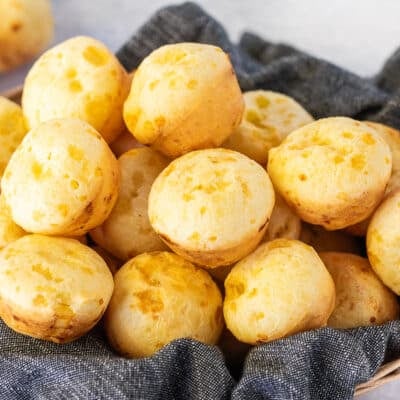 Basket of Brazilian Cheese Bread.