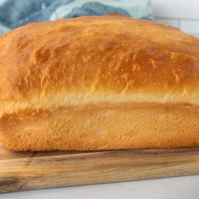 Loaf of baked bread.