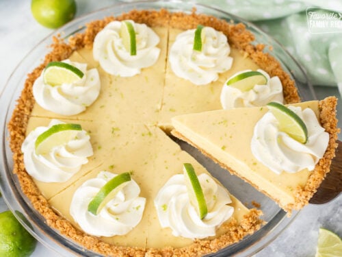 Easy Key Lime Pie slice