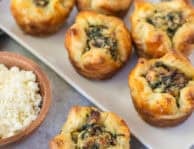 Platter with Kronk's Spinach Puffs.