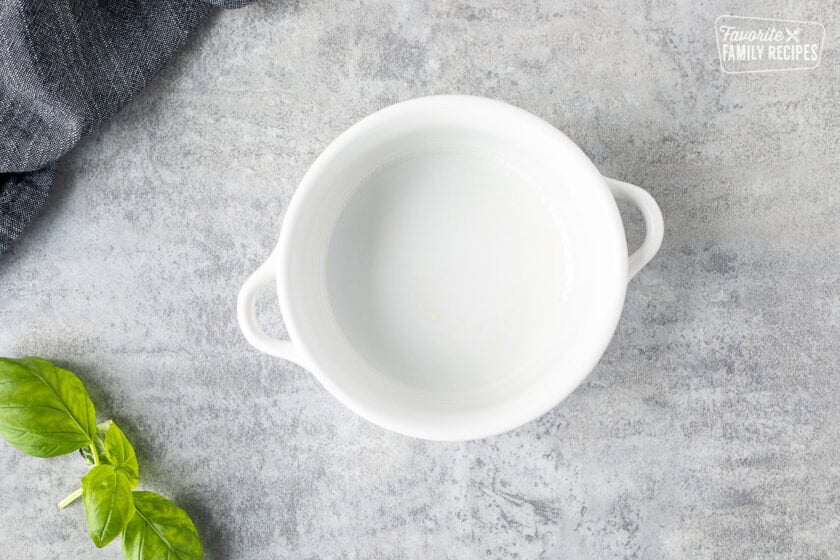 Ramekin bowl sprayed with non stick cooking spray.