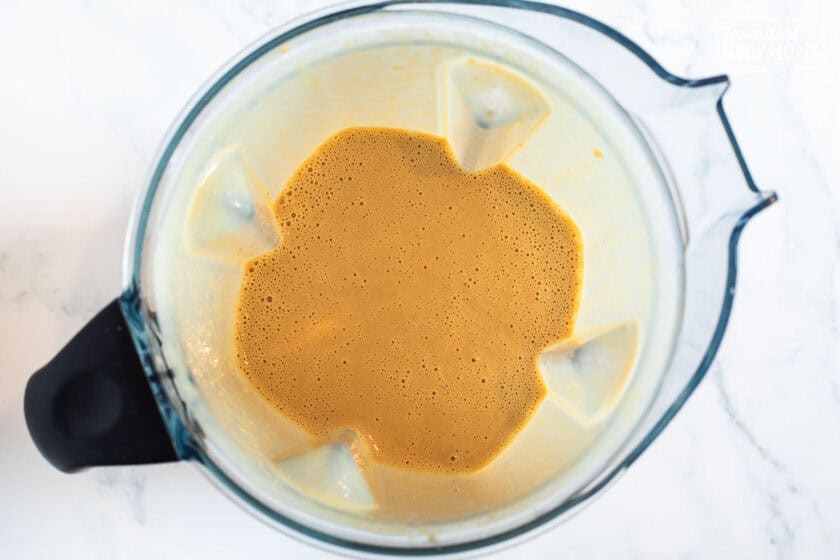 Blender with Mafa Chicken marinade.